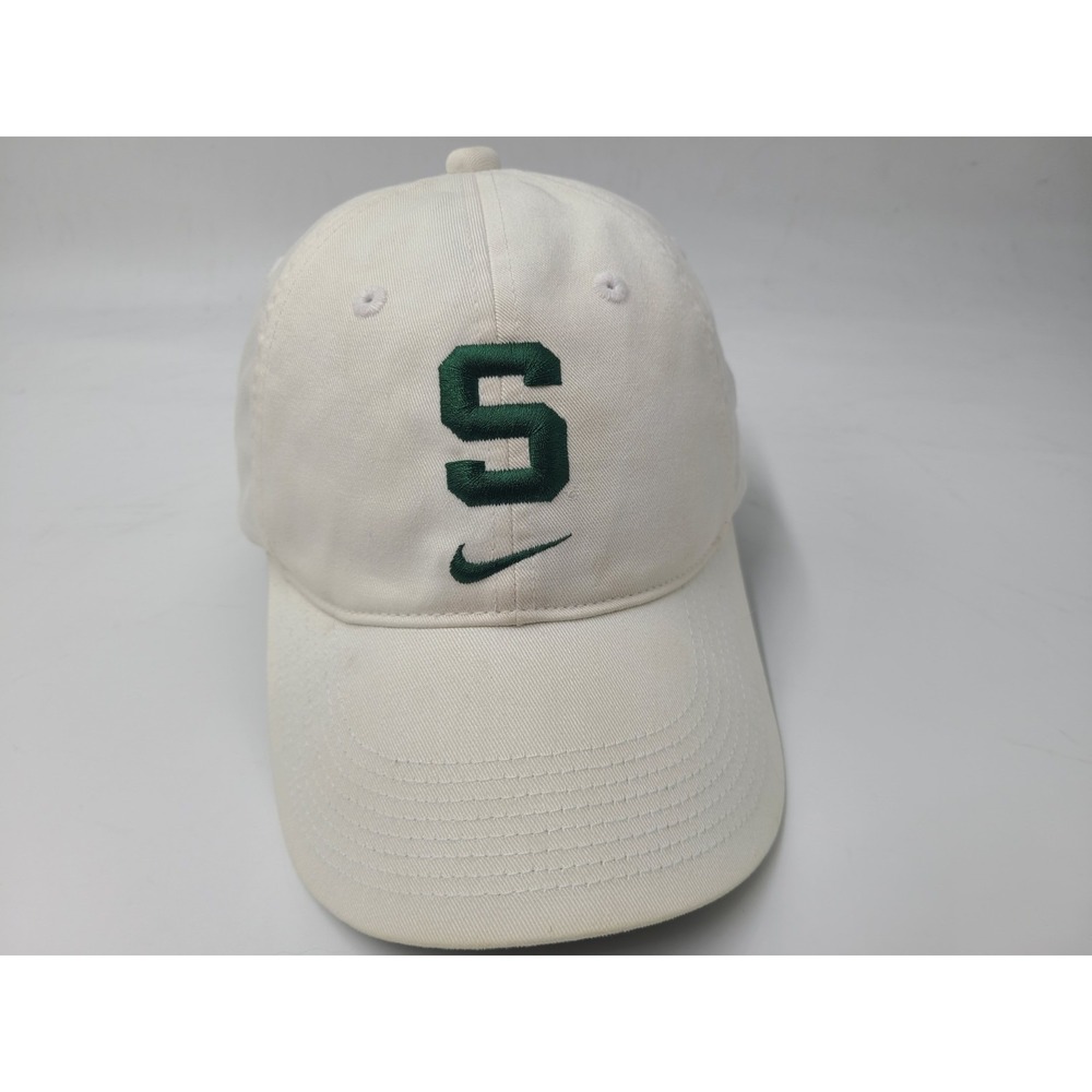 Michigan State University Spartans Nike Center Swoosh Strapback Hat Cap Men NCAA